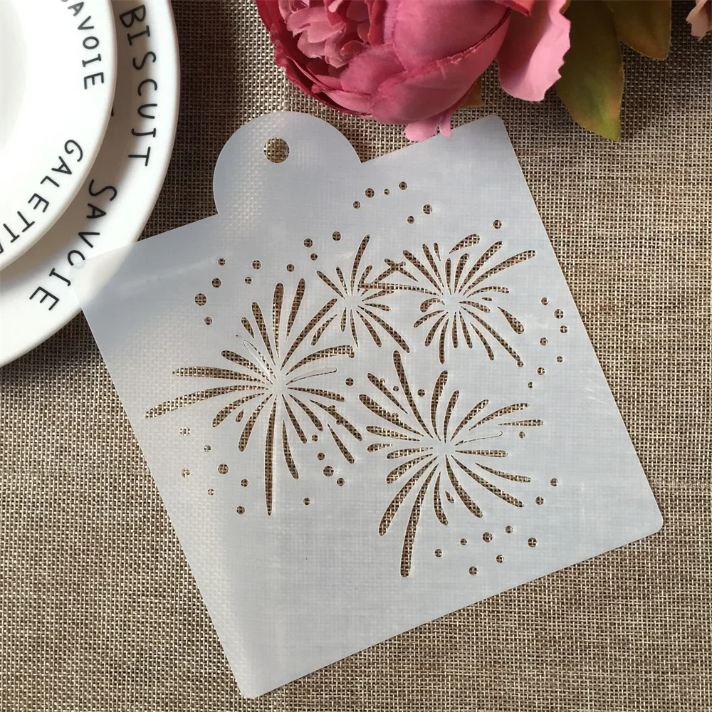 Szablon do scrapbookingu – motyw karpi, 15×17,5 cm Biały