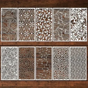 Szablony do scrapbookingu kwiaty liście 24 cm – zestaw 10 szt. DIY 