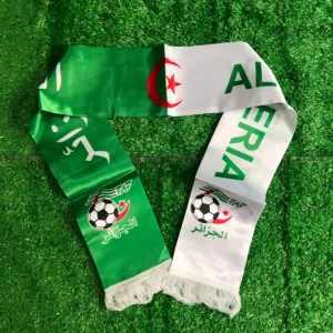 Szalik kibica z flagą Algierii – satynowy baner drużyny 14x130 cm Kamuflaż