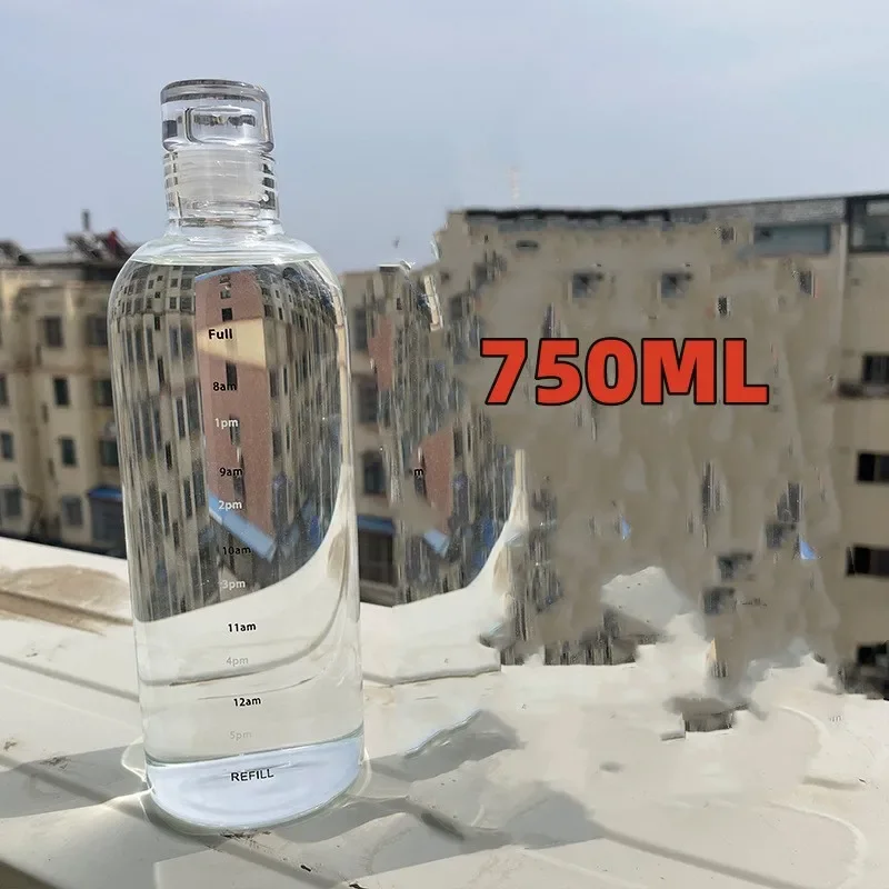 Szklana butelka na wodę borokrzemowa 300–1000 ml sportowa Niebieski