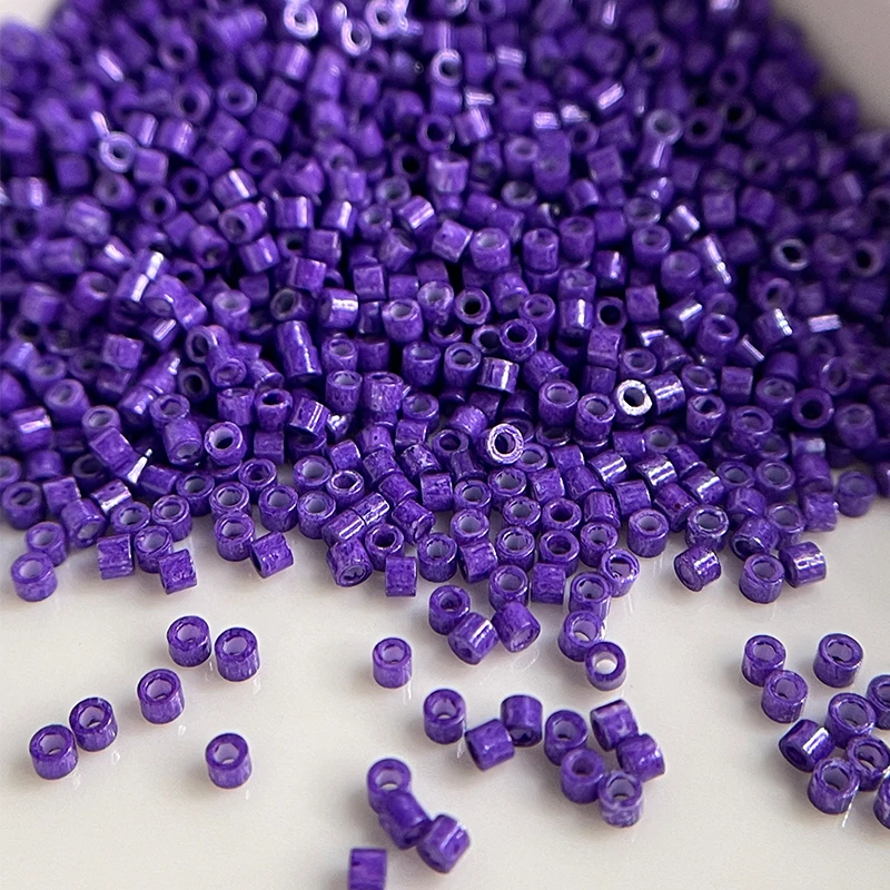 Szklane koraliki do biżuterii DIY japońskie 11/0 Jasnozielony