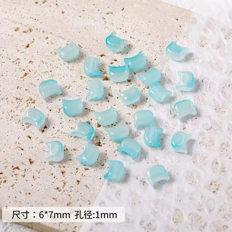 Szklane koraliki głowa kota Lampwork 7 mm (20 szt.) 7