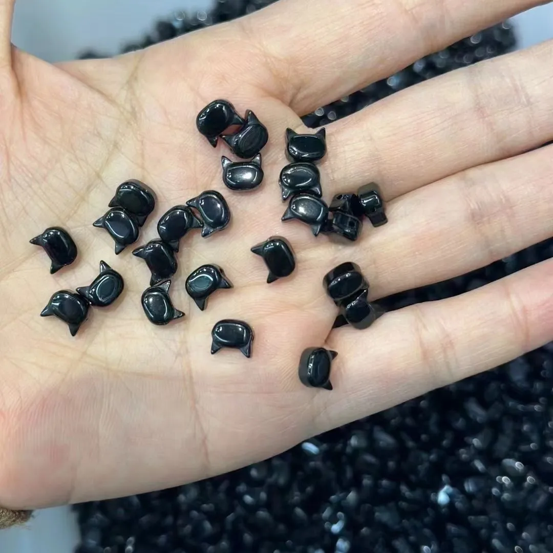 Szklane koraliki kot 7 mm, 20 sztuk do tworzenia biżuterii 3