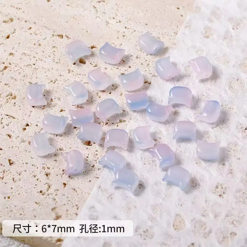 Szklane koraliki kot 7 mm, 20 sztuk do tworzenia biżuterii 5