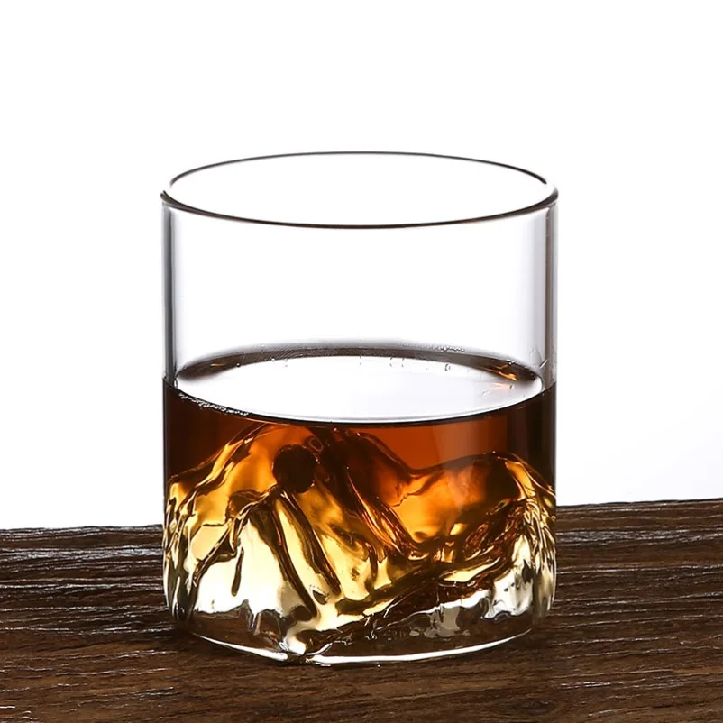 Szklanki do whisky 3D - kryształowy zestaw 5 oz Czarny