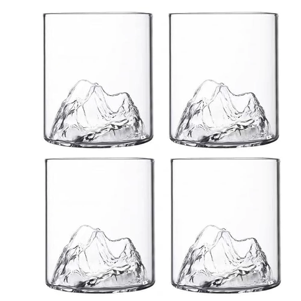 Szklanki do whisky 3D - kryształowy zestaw 5 oz Zielony