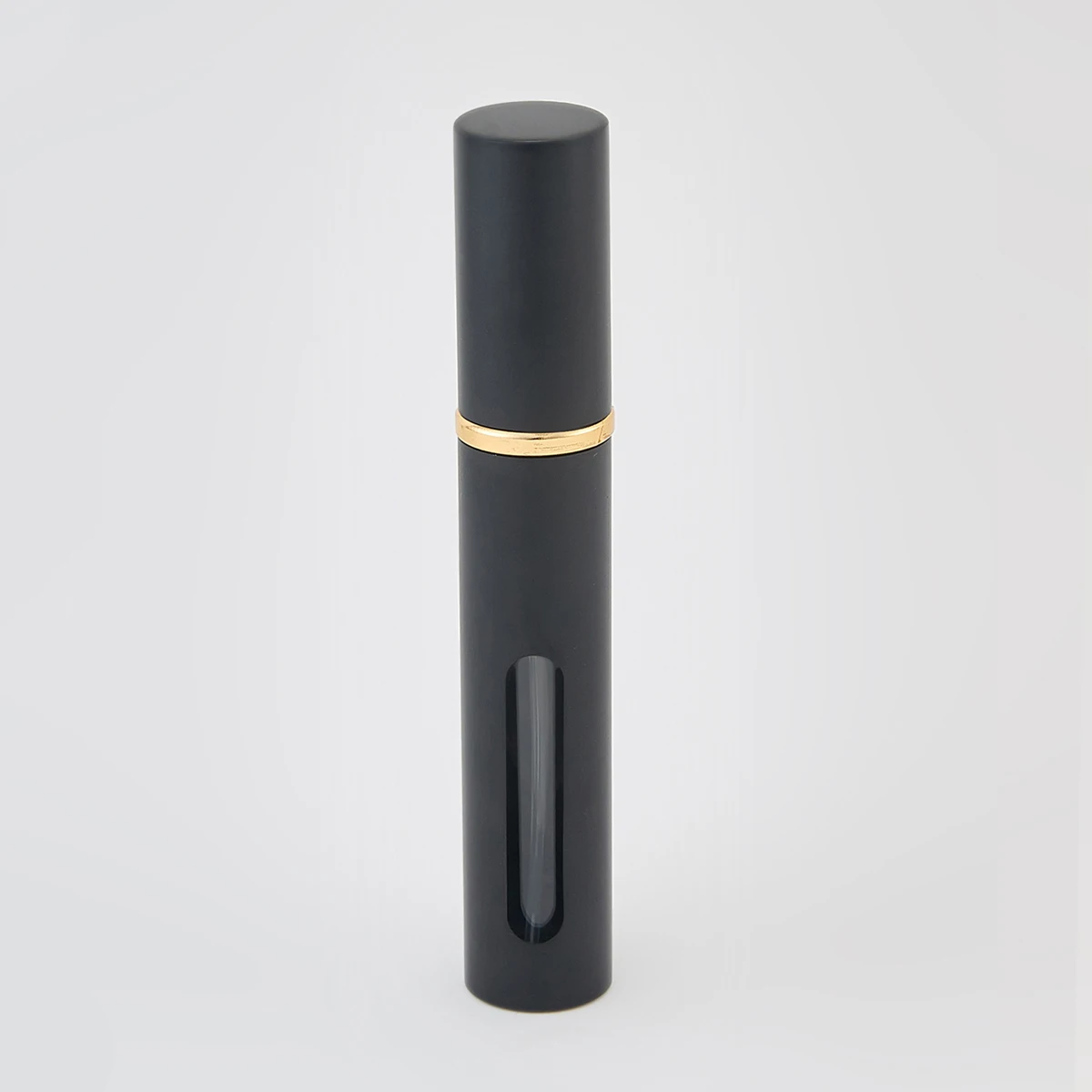 Szklany atomizer do perfum podróżny 10 ml Czarny