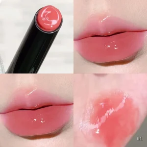Lśniąca szminka Mirror Jelly — koreański makijaż wodoodporny Khaki