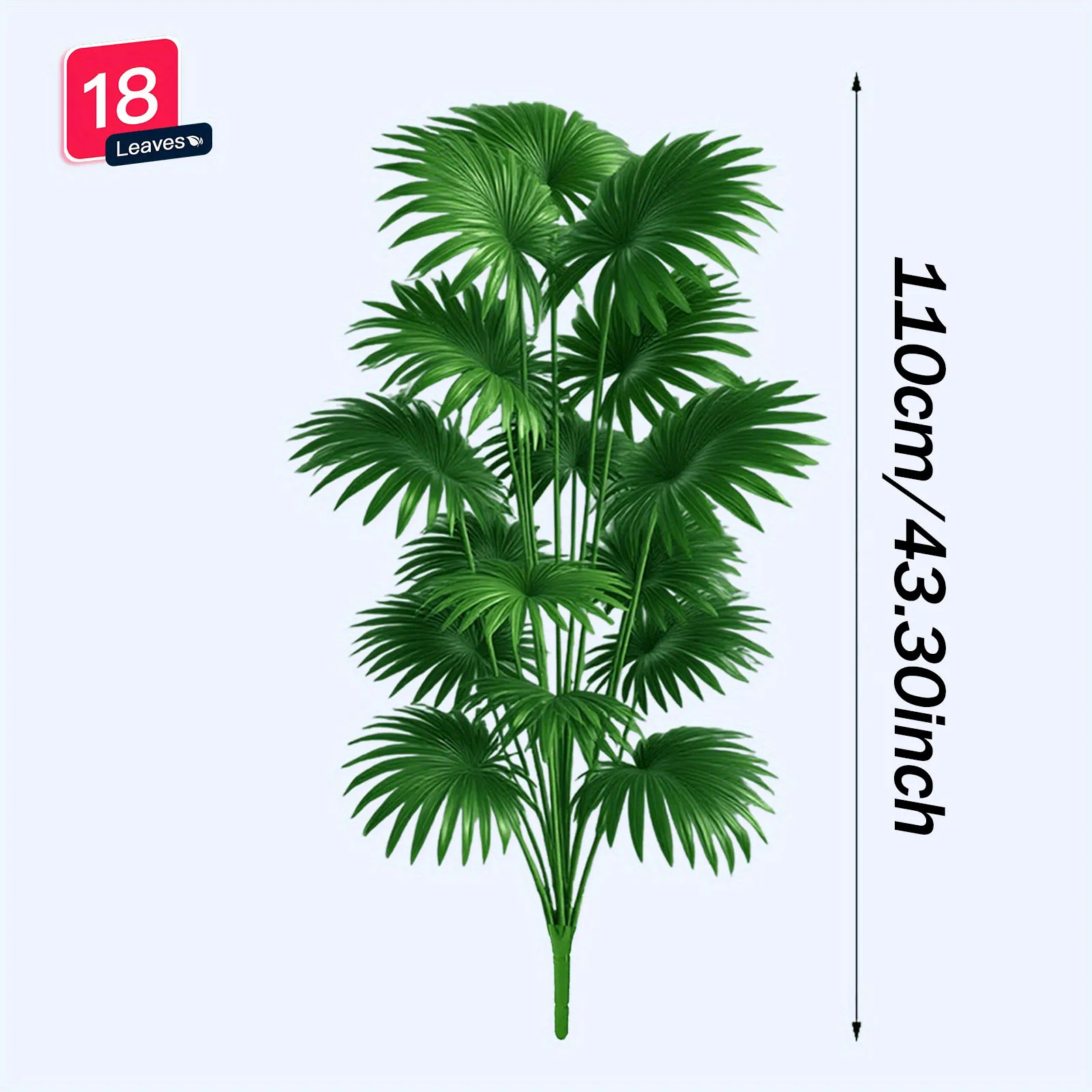 Sztuczna palma tropikalna 110 cm - dekoracja wnętrz Zielony