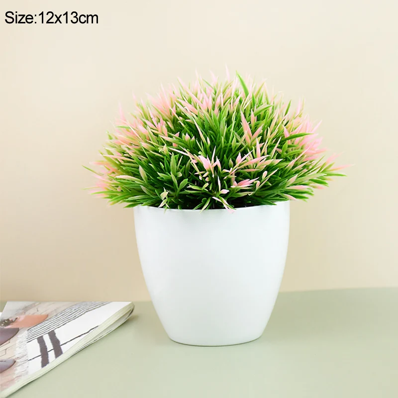 Sztuczne bonsai w doniczce - mała roślina dekoracyjna Oliwkowy