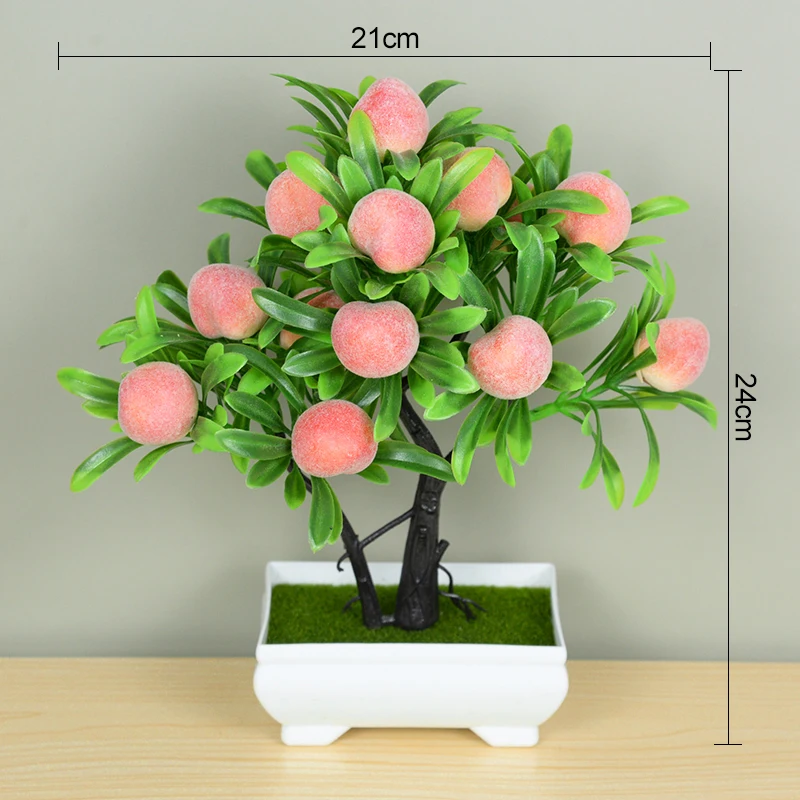 Sztuczne bonsai w doniczce - mała roślina dekoracyjna Wielo