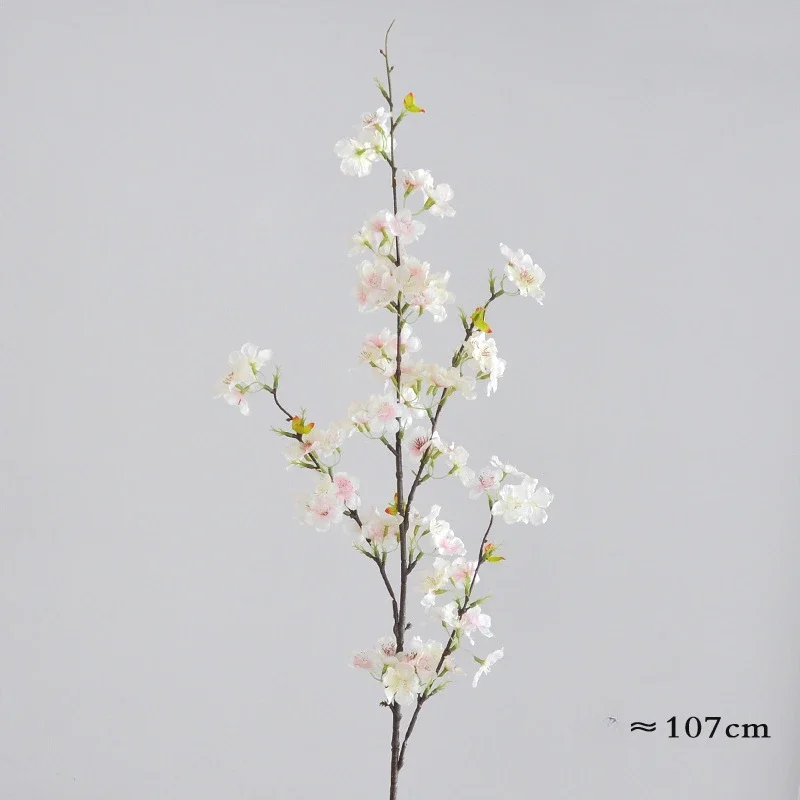 Sztuczne gałęzie wiśni 107 cm do dekoracji Beżowy