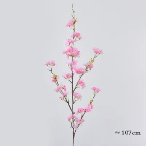 Sztuczne gałęzie wiśni 107 cm do dekoracji Niebieski