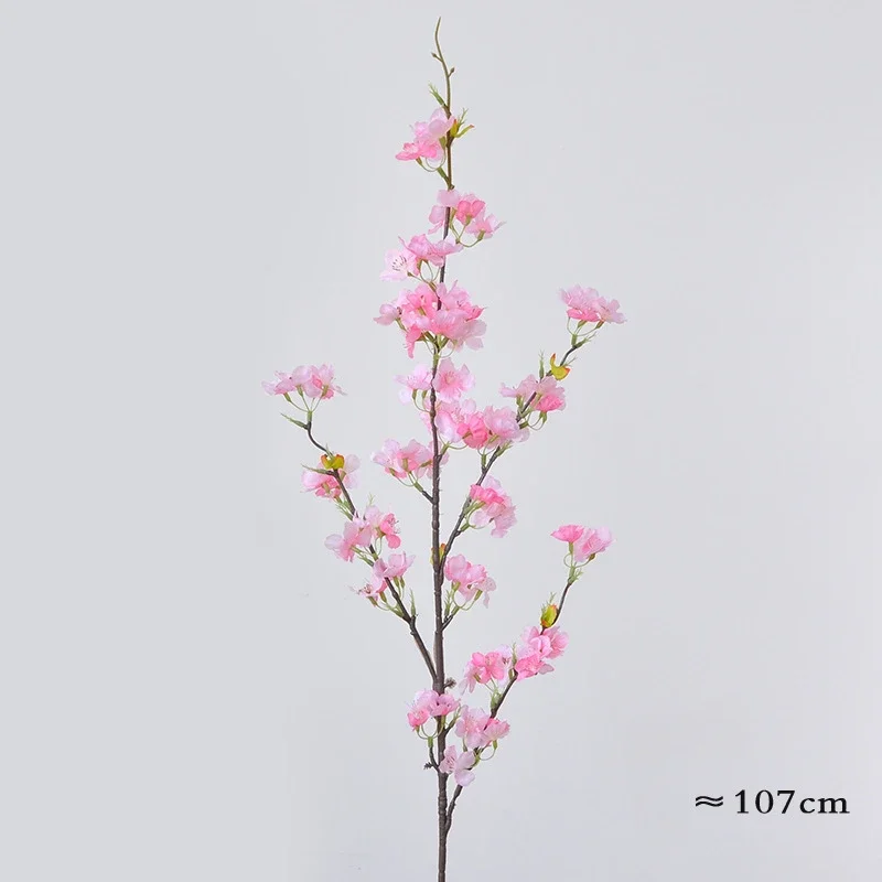 Sztuczne gałęzie wiśni 107 cm do dekoracji Niebieski