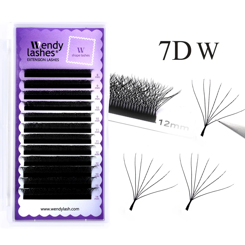 Sztuczne rzęsy 3D/4D/5D/6D/8D w kształcie YY — naturalne objętościowe Jasnoszary