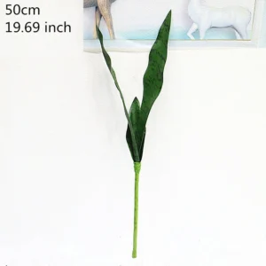 Sztuczne sukulenty tropikalne długie liście 50-76 cm Fluorescencyjny żółty