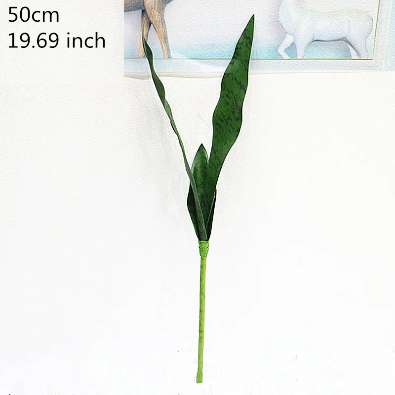 Sztuczne sukulenty tropikalne długie liście 50-76 cm Fluorescencyjny żółty