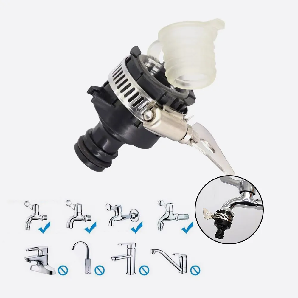Szybkozłącze do węża ogrodowego z adapterem PVC 3/4'' Brązowy