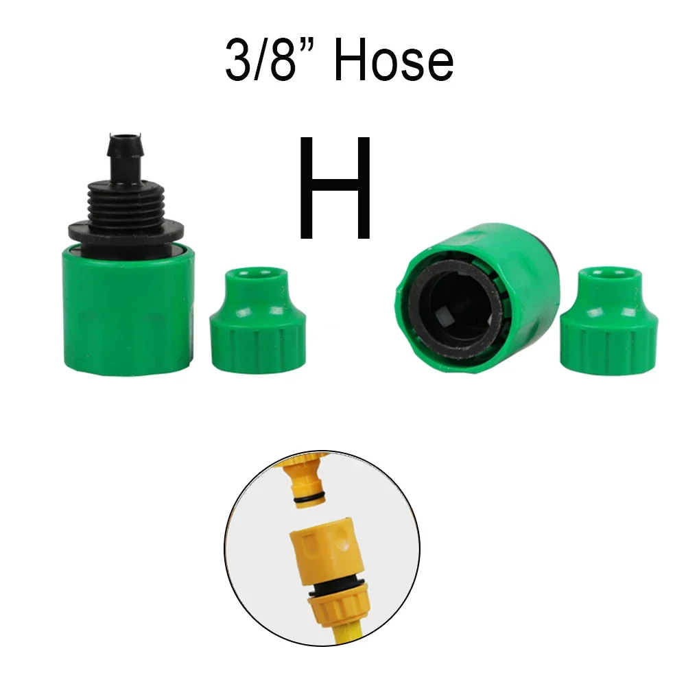 Szybkozłącze do węża ogrodowego z adapterem PVC 3/4'' Czarny