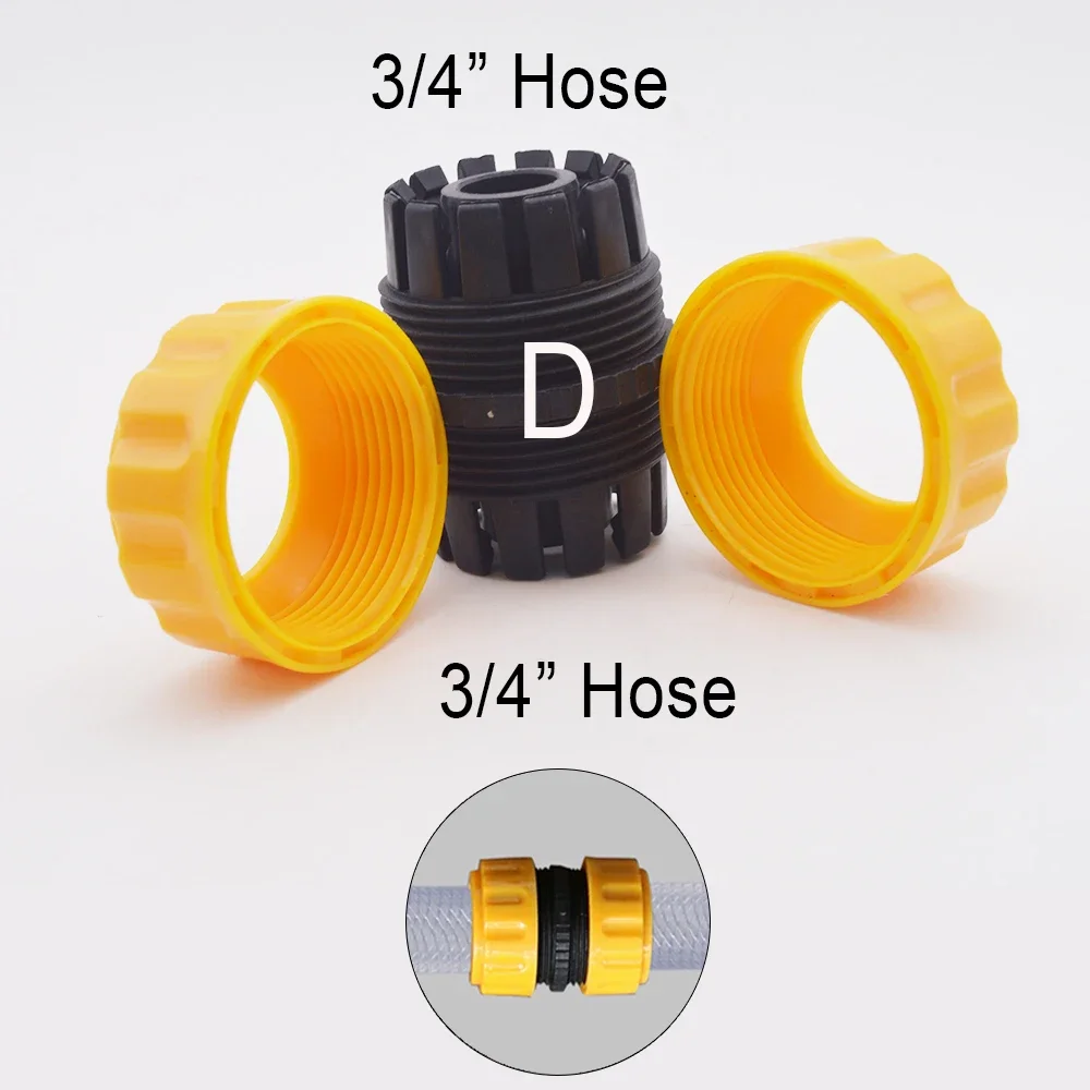 Szybkozłącze do węża ogrodowego z adapterem PVC 3/4'' Czerwony