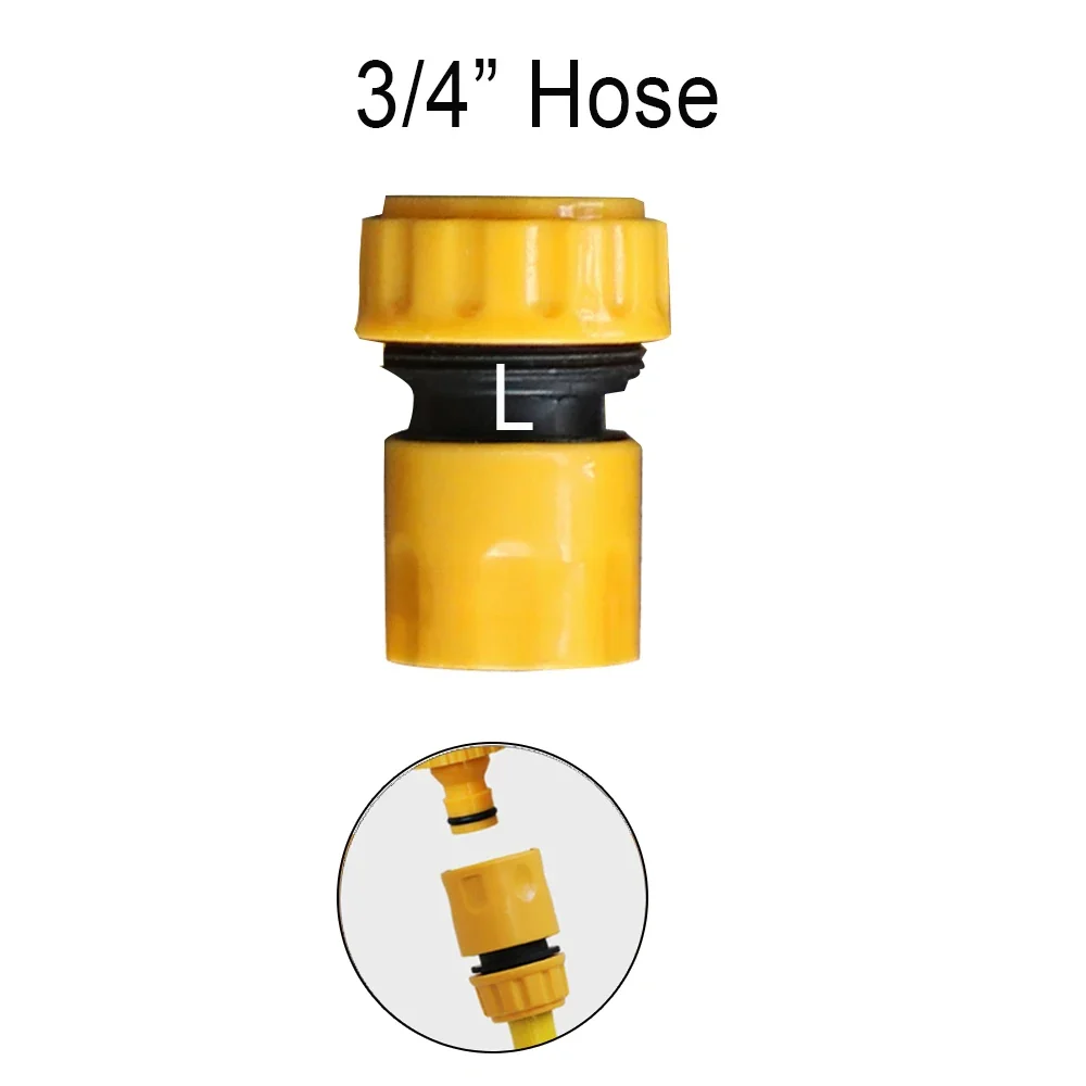 Szybkozłącze do węża ogrodowego z adapterem PVC 3/4'' Pomarańczowy