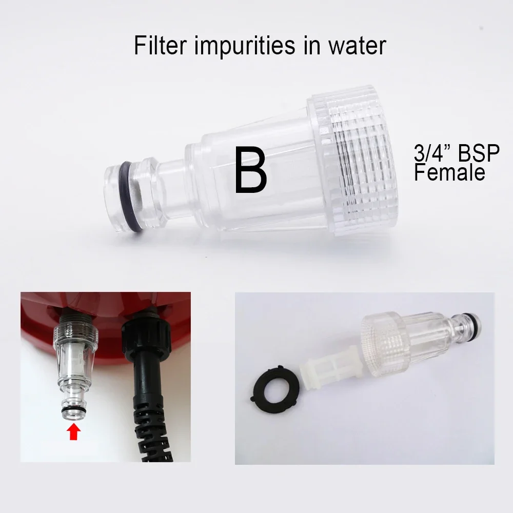 Szybkozłącze do węża ogrodowego z adapterem PVC 3/4'' Złoto