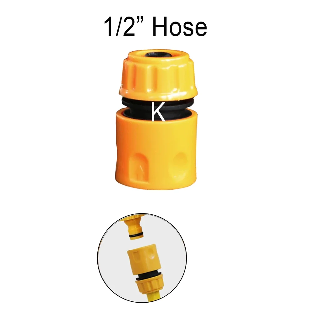 Szybkozłącze do węża ogrodowego z adapterem PVC 3/4'' żółty