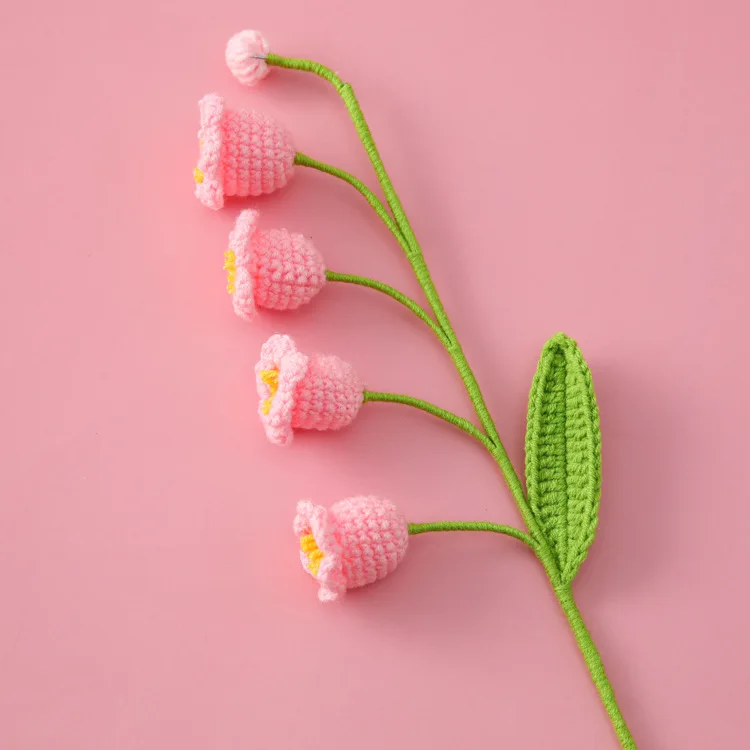 Szydełkowa orchidea w doniczce z podświetleniem LED Srebrny