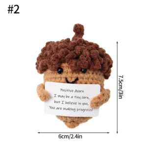 Szydełkowy ziemniak na biurko, ozdoba amigurumi Fioletowy/фиолетовый