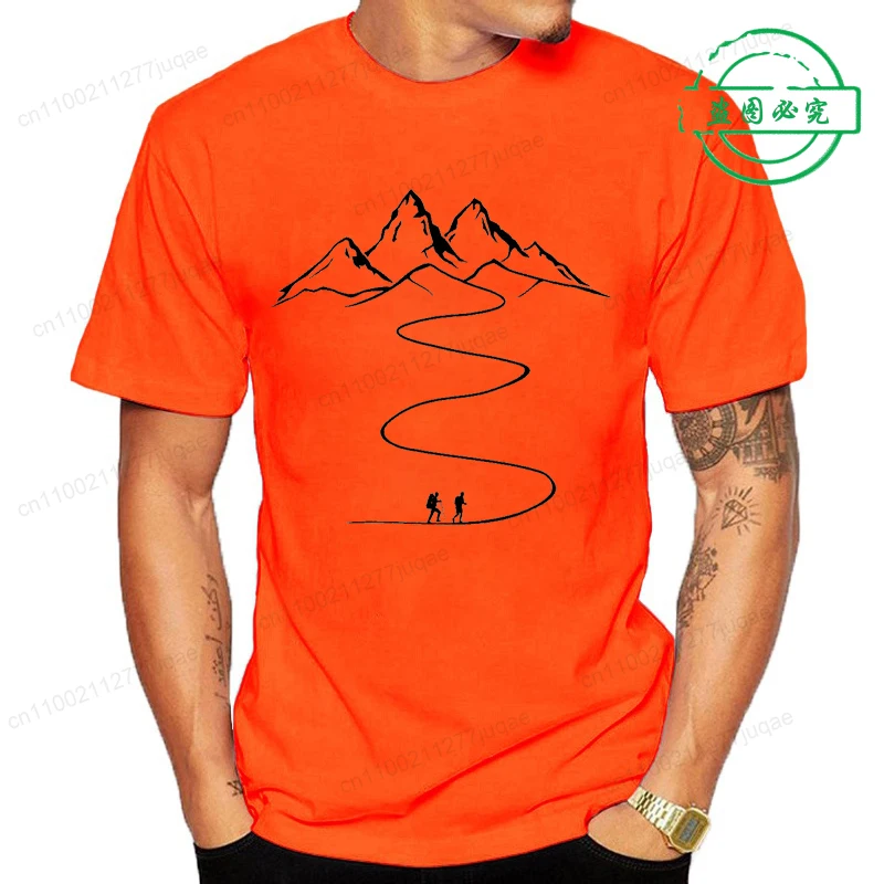 T-shirt unisex z nadrukiem górskiego szlaku 1 1 1