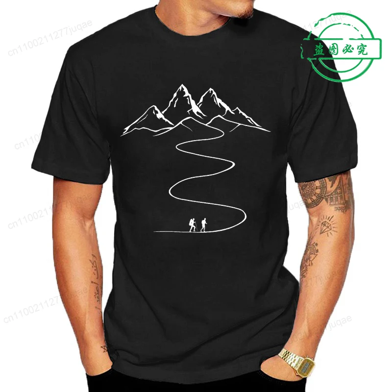 T-shirt unisex z nadrukiem górskiego szlaku 1 1 10