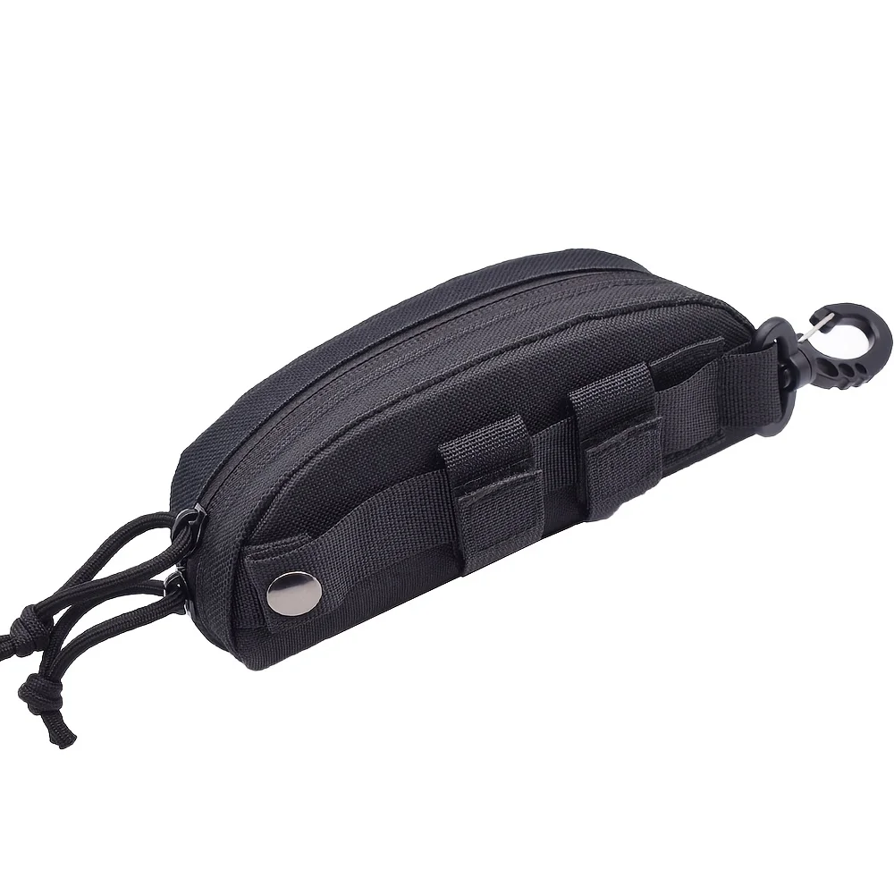 Taktyczna ładownica MOLLE na okulary – futerał outdoorowy Czarny