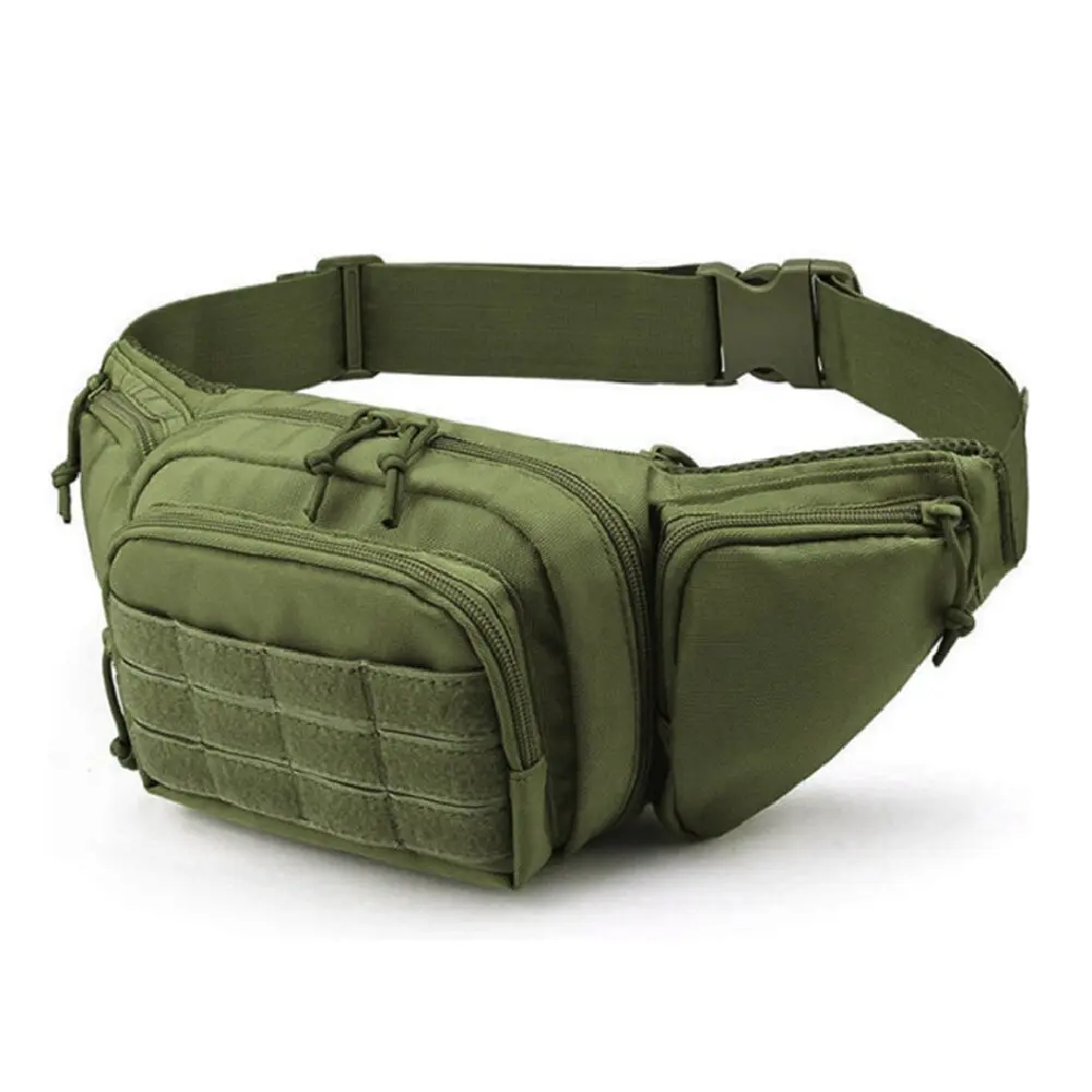 Taktyczna saszetka biodrowa męska z wieloma kieszeniami Armygreen