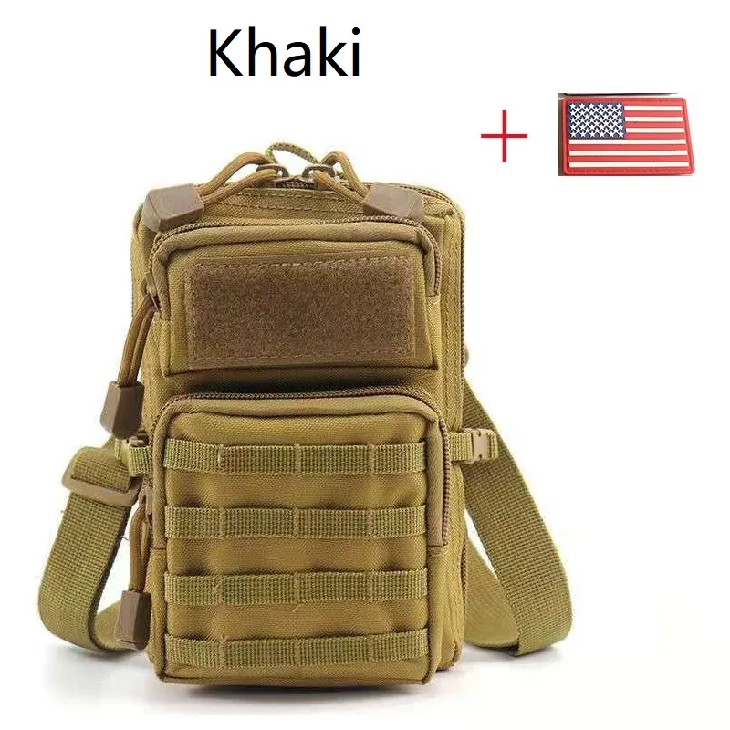 Taktyczna saszetka biodrowa molle wodoodporna Khaki