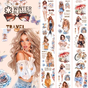 Taśma Washi PET przezroczysta dekoracyjna do scrapbookingu Biały