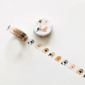 Taśma washi z wzorem kota do scrapbookingu Fioletowy