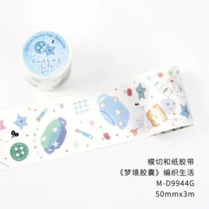Taśmy Washi owocowy sen do scrapbookingu i bullet journal Biały