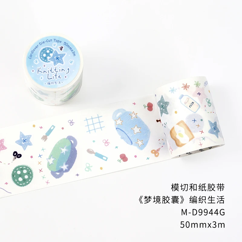 Taśmy Washi owocowy sen do scrapbookingu i bullet journal Biały