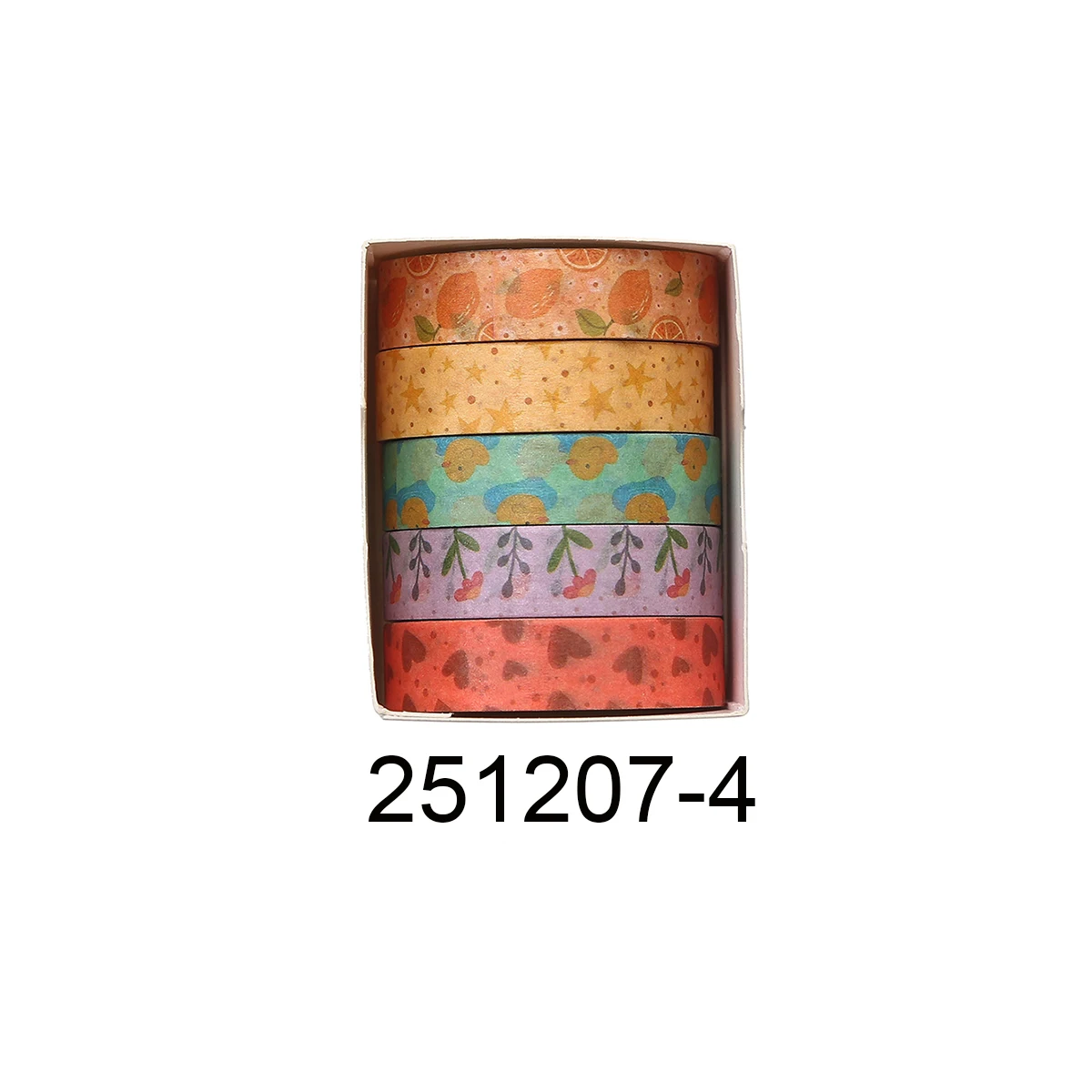 Taśmy washi retro w kwiaty do scrapbookingu i dekoracji Czarny
