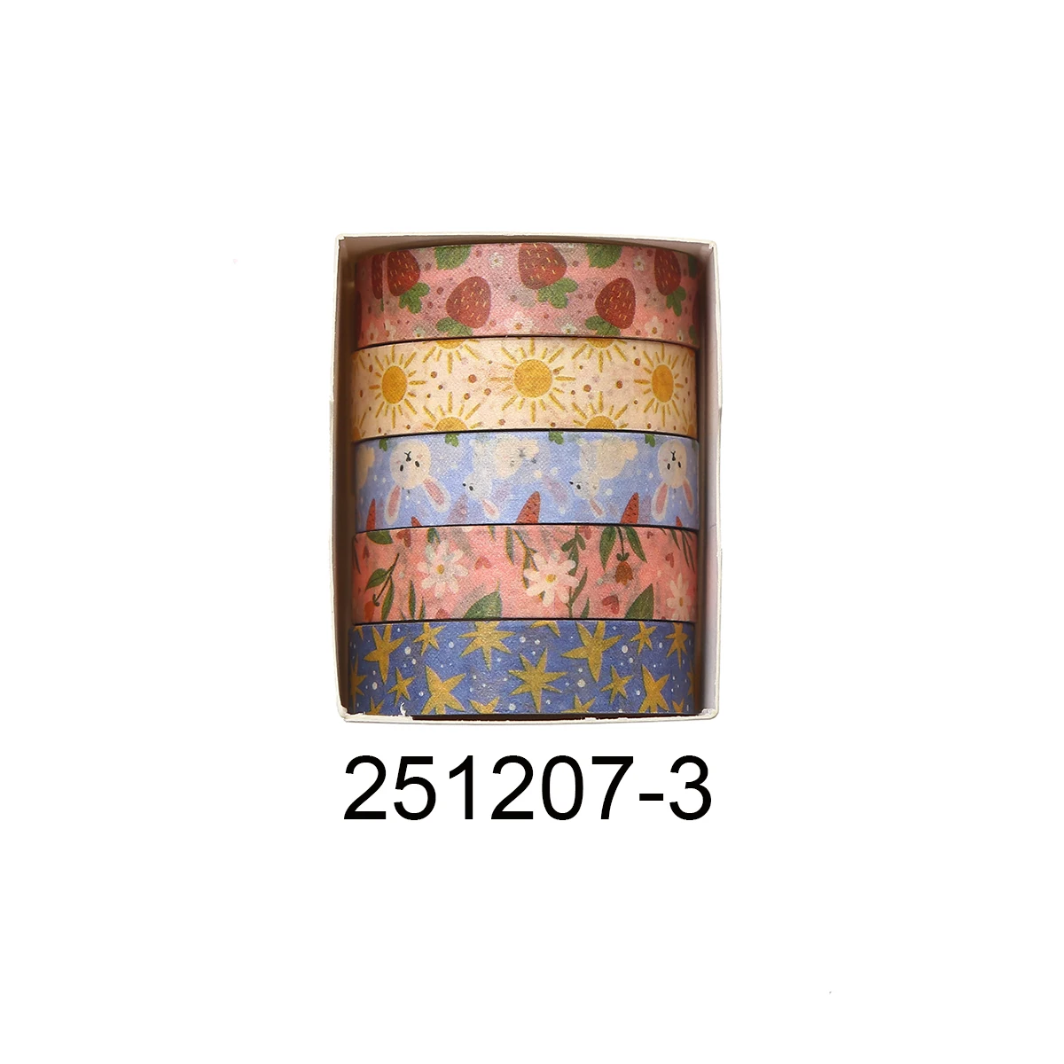Taśmy washi retro w kwiaty do scrapbookingu i dekoracji Granatowy