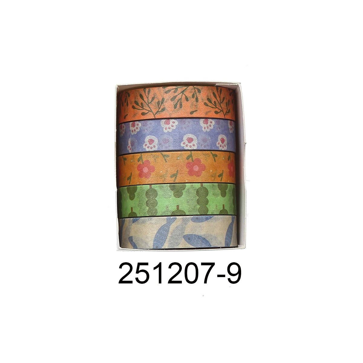 Taśmy washi retro w kwiaty do scrapbookingu i dekoracji Lawenda
