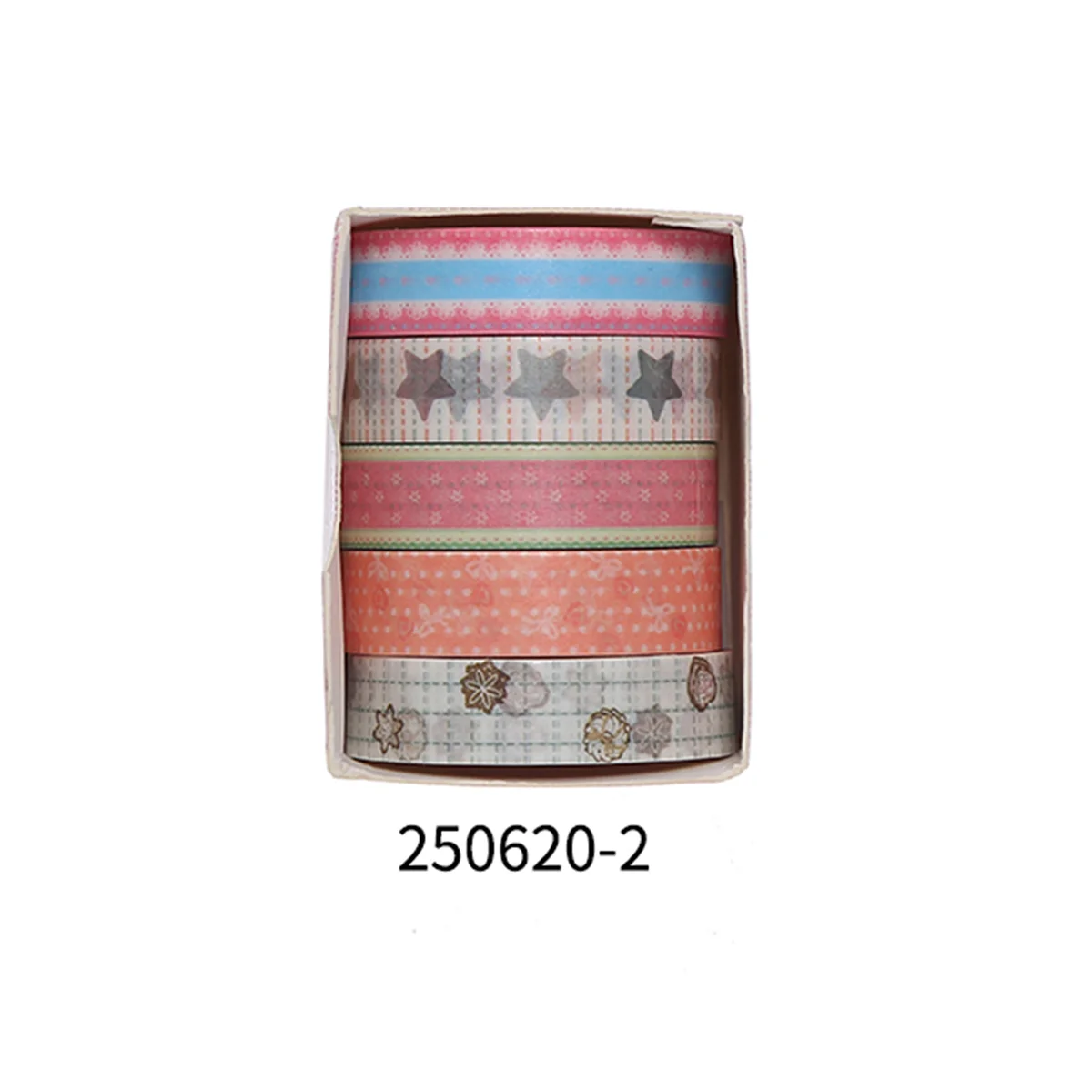 Taśmy Washi w stylu retro do scrapbookingu i dekoracji Biały