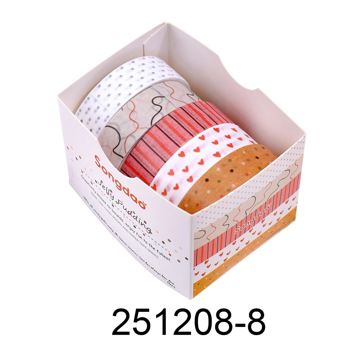 Taśmy Washi w stylu retro do scrapbookingu i dekoracji Bordowy