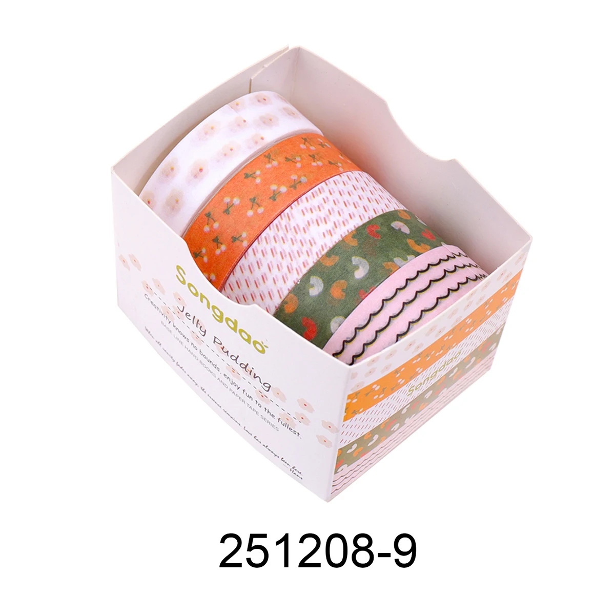 Taśmy Washi w stylu retro do scrapbookingu i dekoracji Czekolada