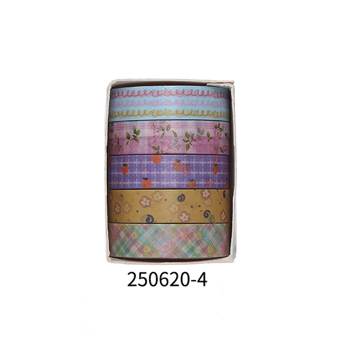 Taśmy Washi w stylu retro do scrapbookingu i dekoracji Jasnoszary