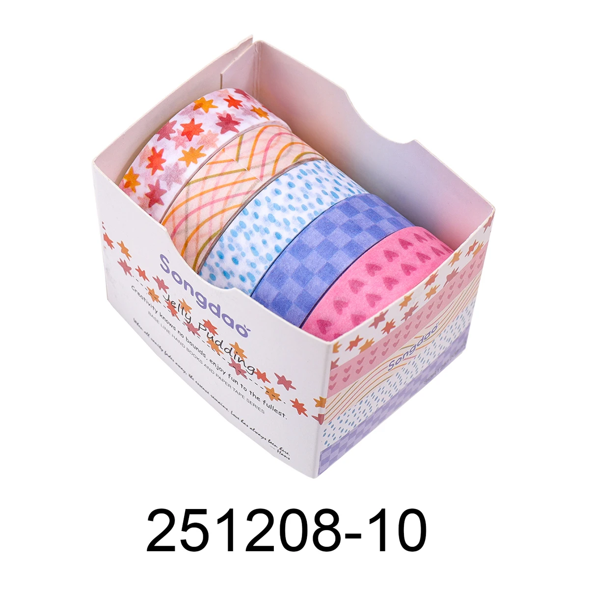 Taśmy Washi w stylu retro do scrapbookingu i dekoracji Mieszany kolor