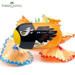 Temperówka Faber-Castell z podwójnym otworem — do ołówków standardowych i jumbo Niebieski