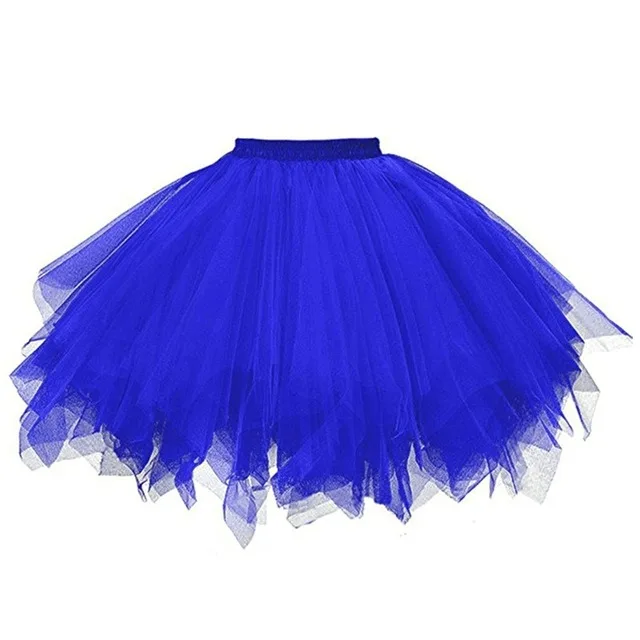 Tiulowa spódnica tutu w stylu retro Niebieski