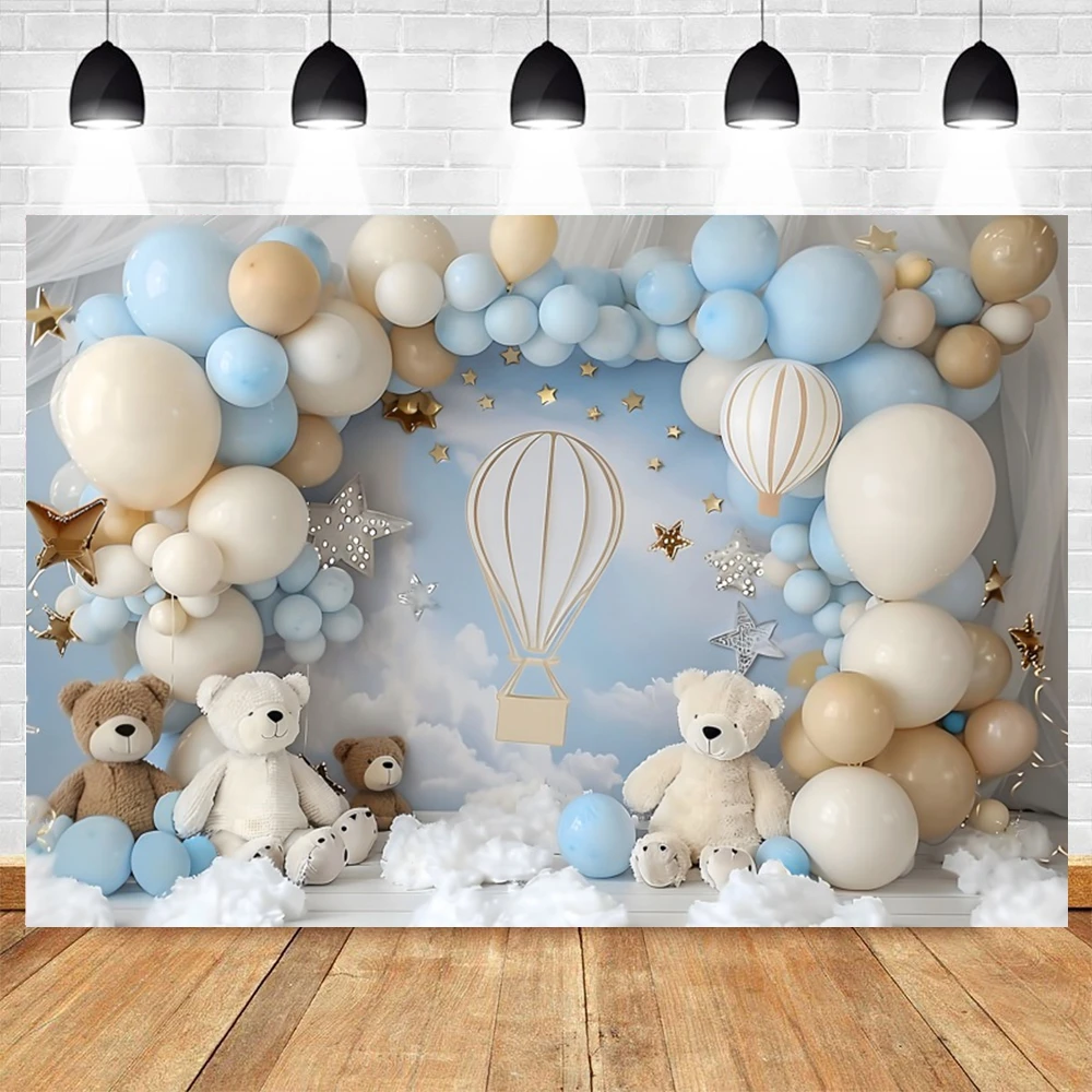 Fotograficzne tło na roczek i baby shower w zwierzęta safari Nsw16846