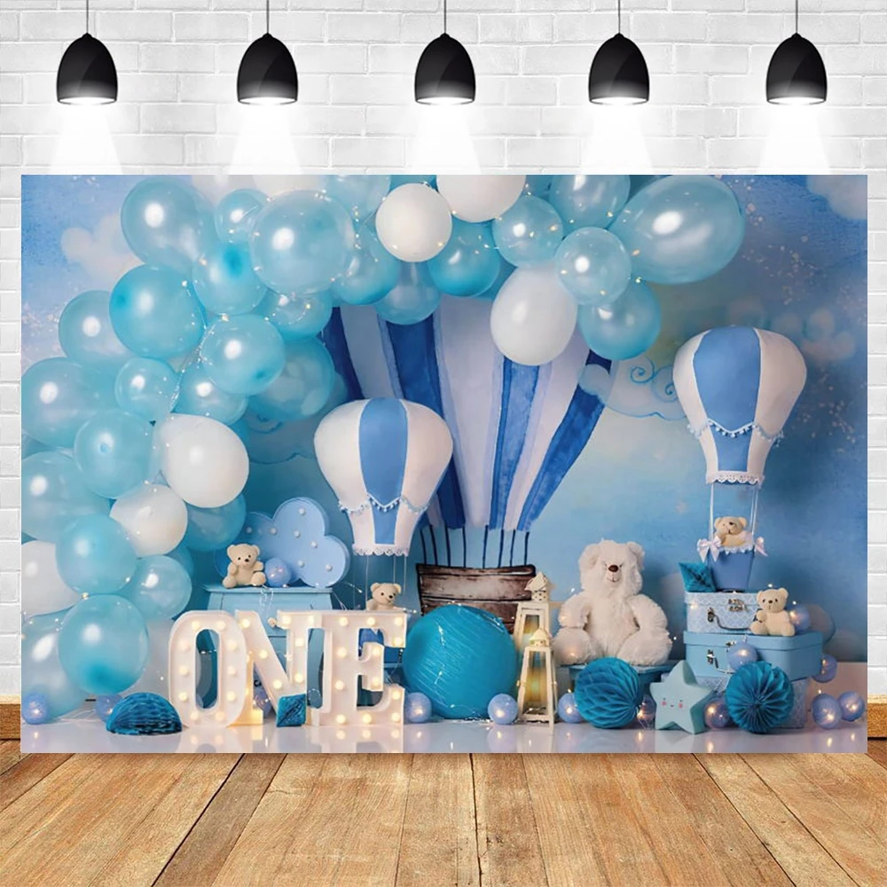 Fotograficzne tło na roczek i baby shower w zwierzęta safari Nwh12762